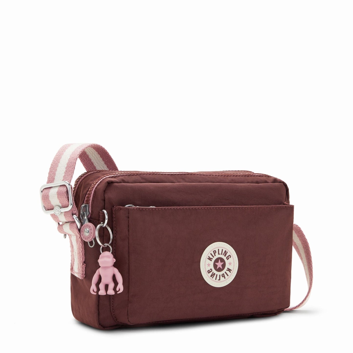 KIPLING-Abanu M-Medium crossbody-Mahogany Bl-I7076-Z00