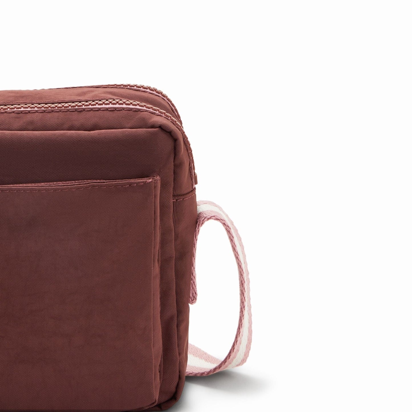 KIPLING-Abanu M-Medium crossbody-Mahogany Bl-I7076-Z00