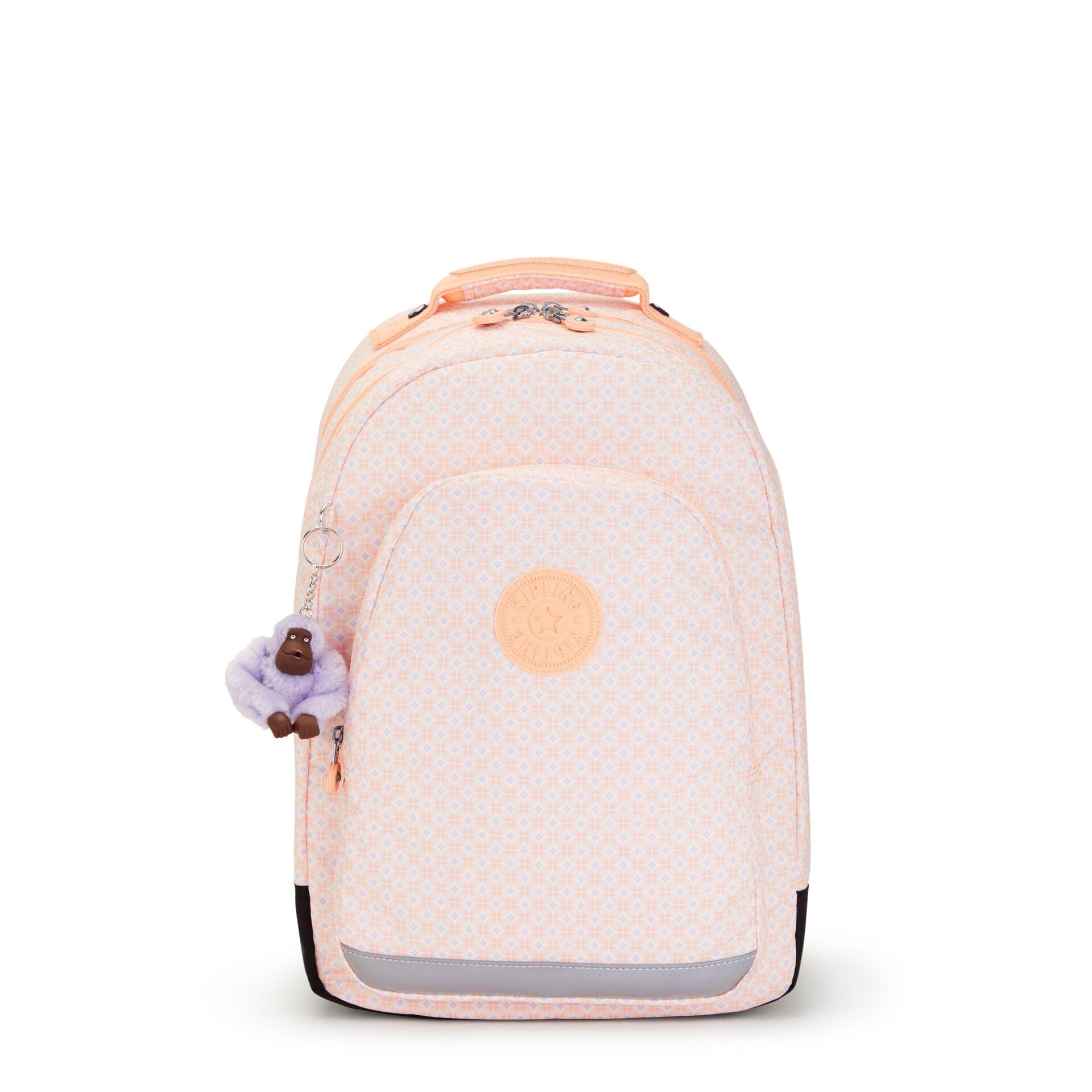 KIPLING-Class Room-Large backpack with laptop protection-Girly Tile Prt-I7090-5EH