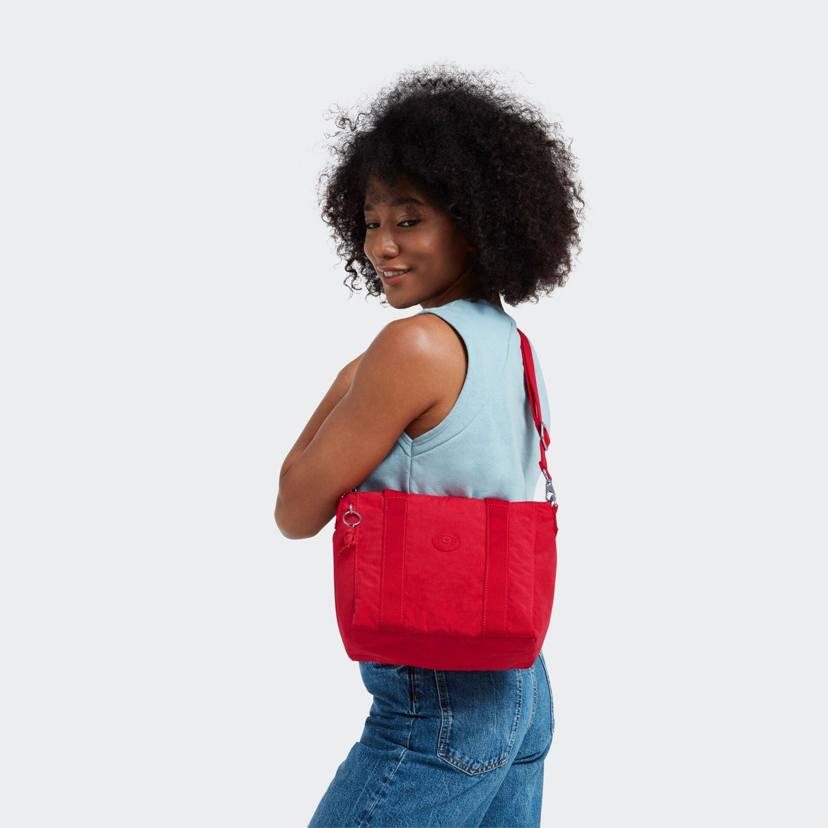 KIPLING-ASSENI MINI-Small tote (with removable shoulderstrap)-Red Rouge-I7149-Z33