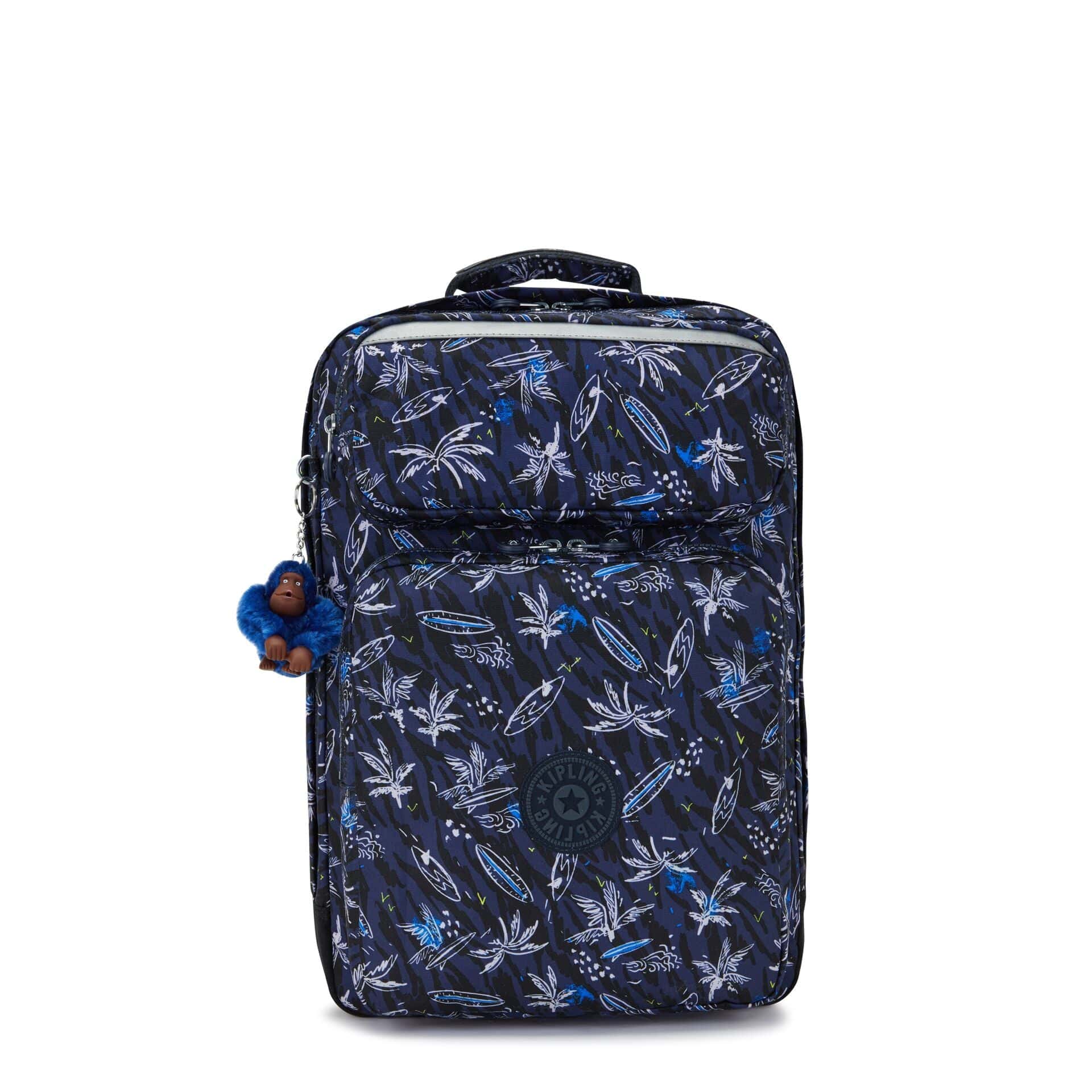 KIPLING-Scotty-Large Backpack with Laptop Sleeve-Surf Sea Print-I7151-Y70