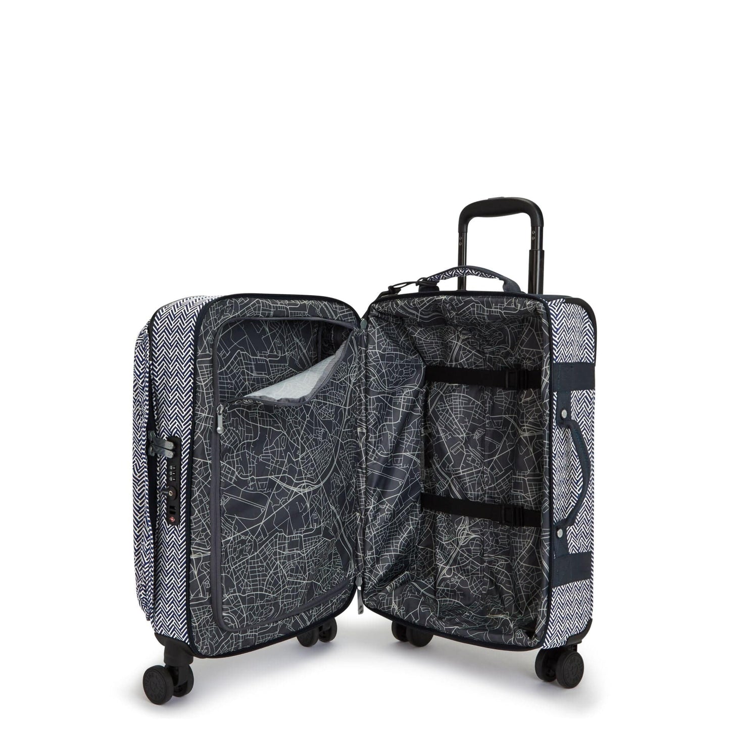 KIPLING-Spontaneous S-حقيبة سفر صغيرة بعجلات - Urban Chevron-I7211-V44