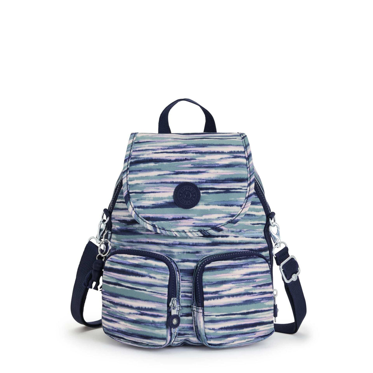 KIPLING-Firefly Up-Small backpack (convertible to shoulderbag)-Brush Stripes-I7452-W66