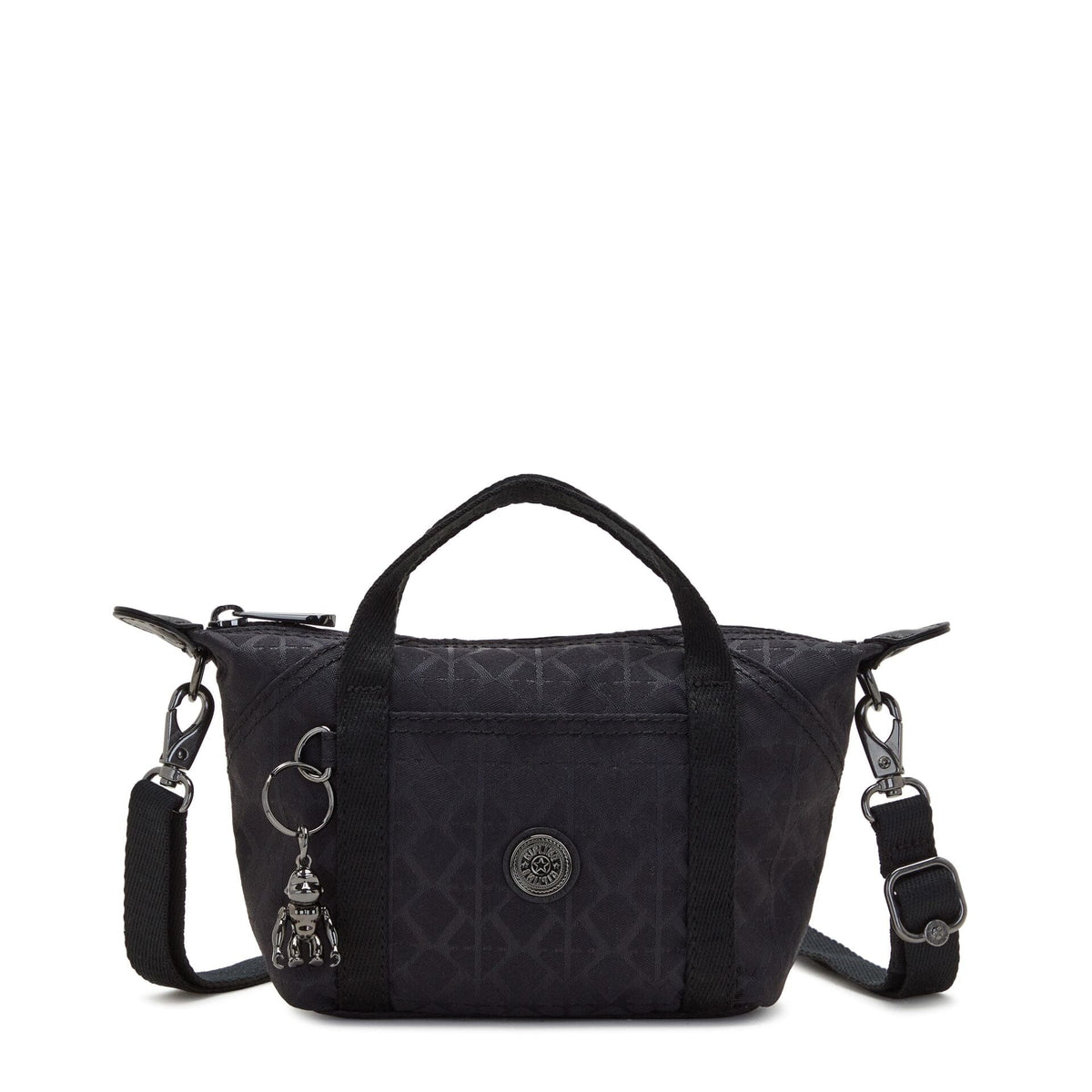 KIPLING-Art Compact-Small crossbody (with removable shoulderstrap)-Signature Blk Q-I7492-M34