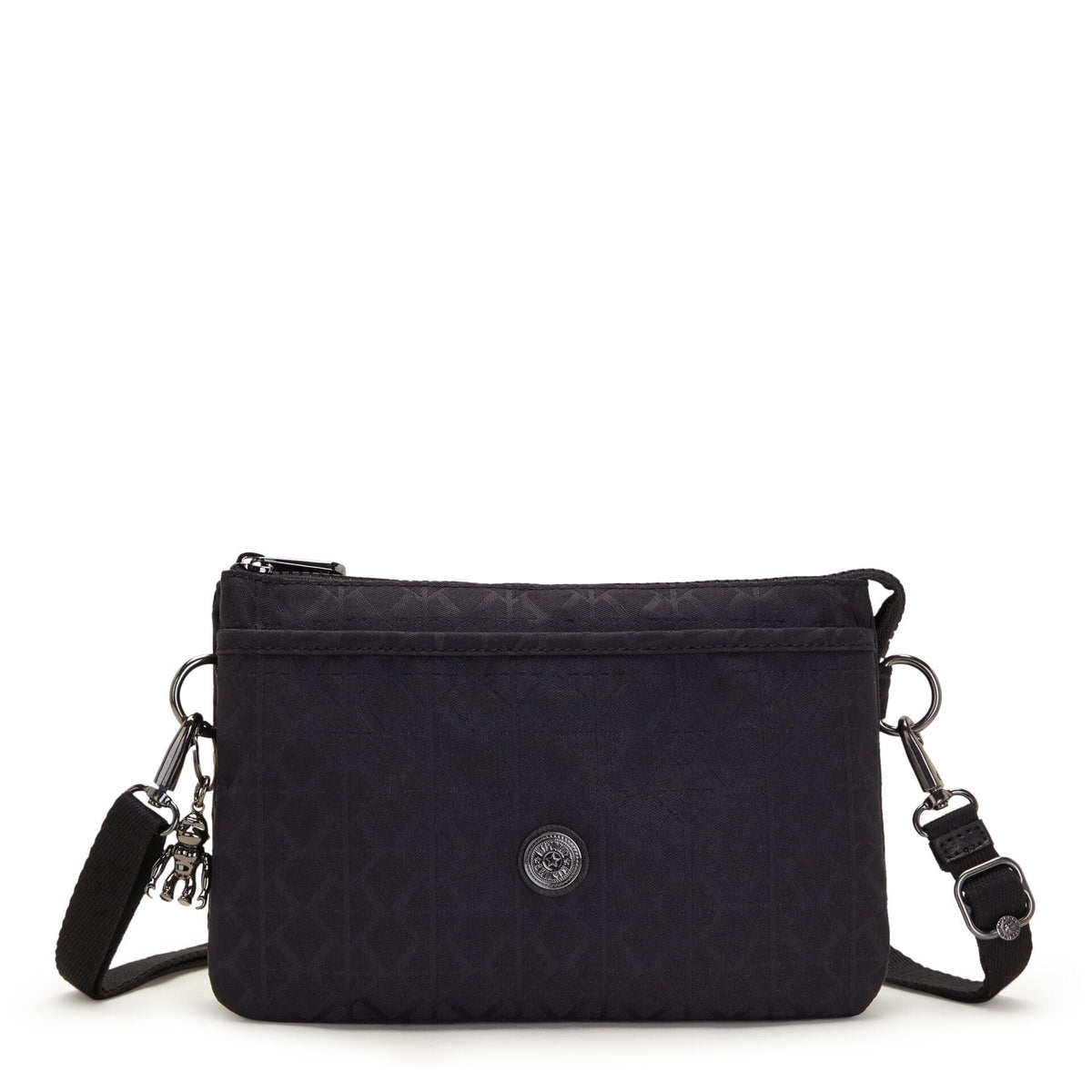 KIPLING-Riri-Small crossbody (with removable strap)-Signature Blk Q-I7679-M34