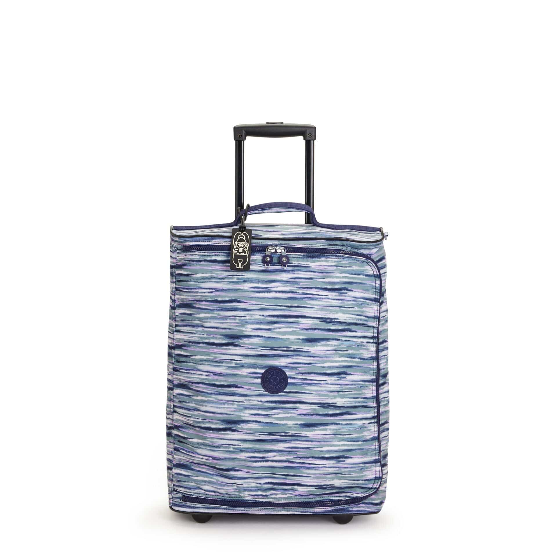 KIPLING-Teagan C-Extra small cabin size wheeled duffle-Brush Stripes-I7811-W66
