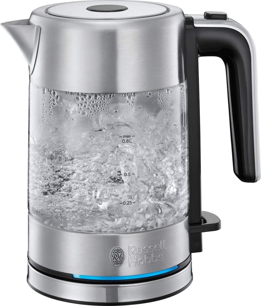 Russell Hobbs Mini Compact Home Glass Kettle 0.8 Litres 2600W - 24191
