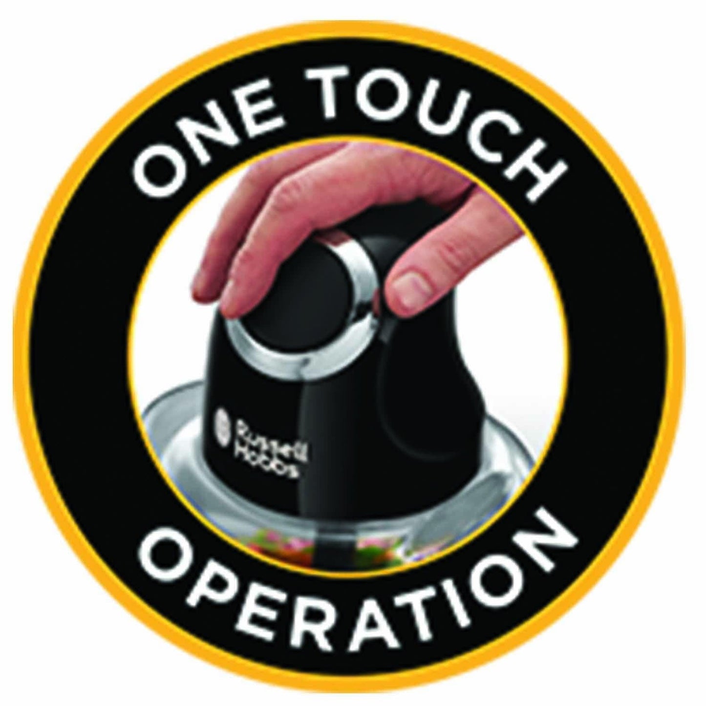 مفرمة راسل هوبز ديزاير الكهربائية الصغيرة، لون أسود مطفي، مع وعاء زجاجي سعة 500 مل وشفرة من الفولاذ المقاوم للصدأ، 200 واط - 24662