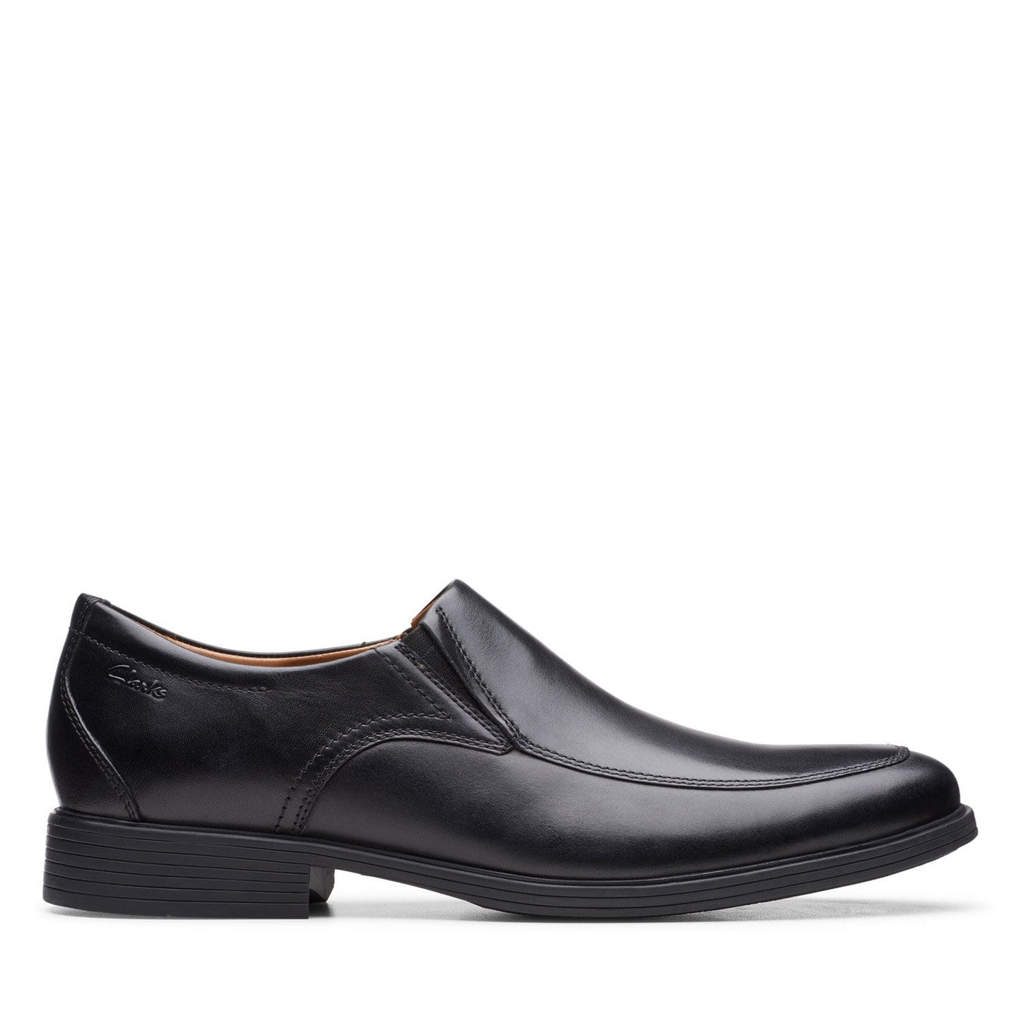 Clarks Whiddon Step - Shoes - Black Leather - 261529168 - H Width (Wide Fit)