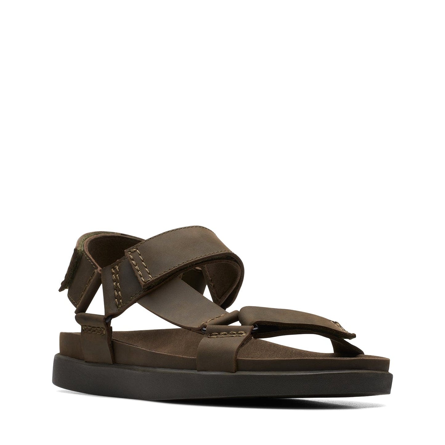 صنادل Clarks Sunder Range - لون زيتوني داكن - 261718877 - عرض G (مقاس قياسي)