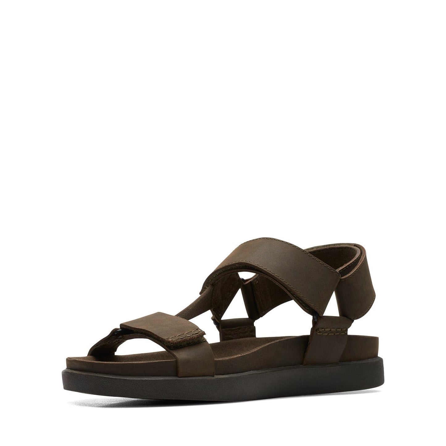 صنادل Clarks Sunder Range - لون زيتوني داكن - 261718877 - عرض G (مقاس قياسي)