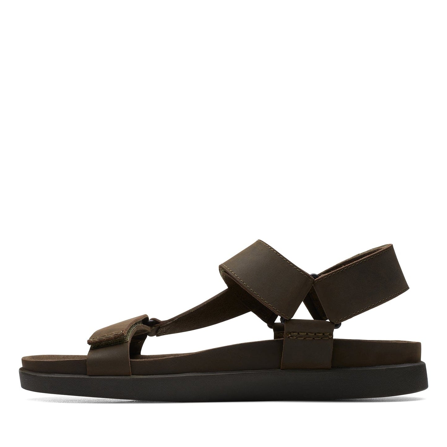 صنادل Clarks Sunder Range - لون زيتوني داكن - 261718877 - عرض G (مقاس قياسي)