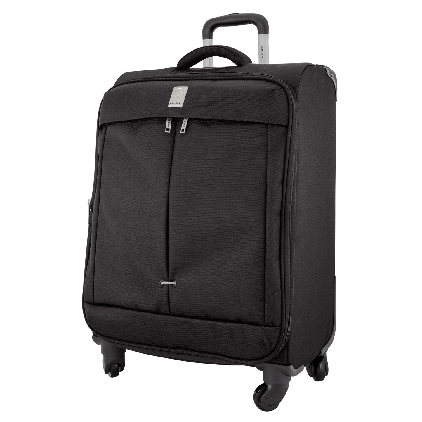 حقيبة سفر Delsey Paris FLIGHT 4W ZST PLUS بعجلات 61 سم، لون أسود، 00023480500، لون أسود، G9