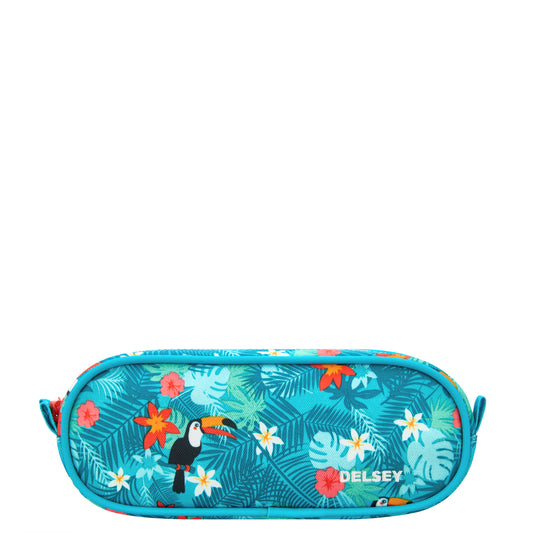 SCHOOL 2018 2-CPT PENCIL CASE TURQUOISE