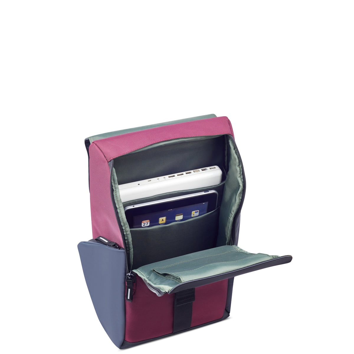 DELSEY SECURFLAP BACKPACK 15" BURGUNDY -00202061004 BURGUNDY - Jashanmal Home