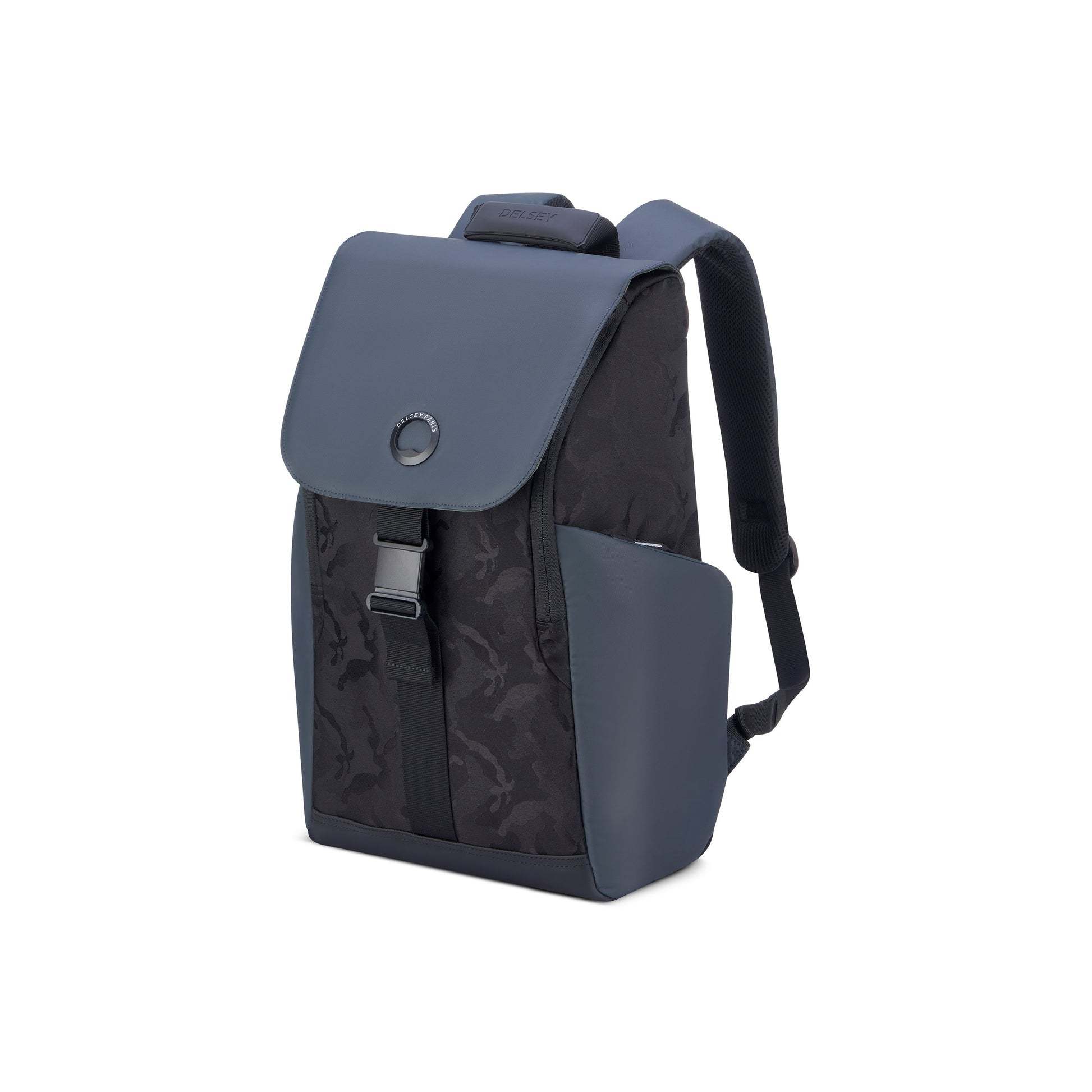 DELSEY SECURFLAP BACKPACK 15" BLACK CAMOUFLAGE -00202061010 BLACK CAMO - Jashanmal Home