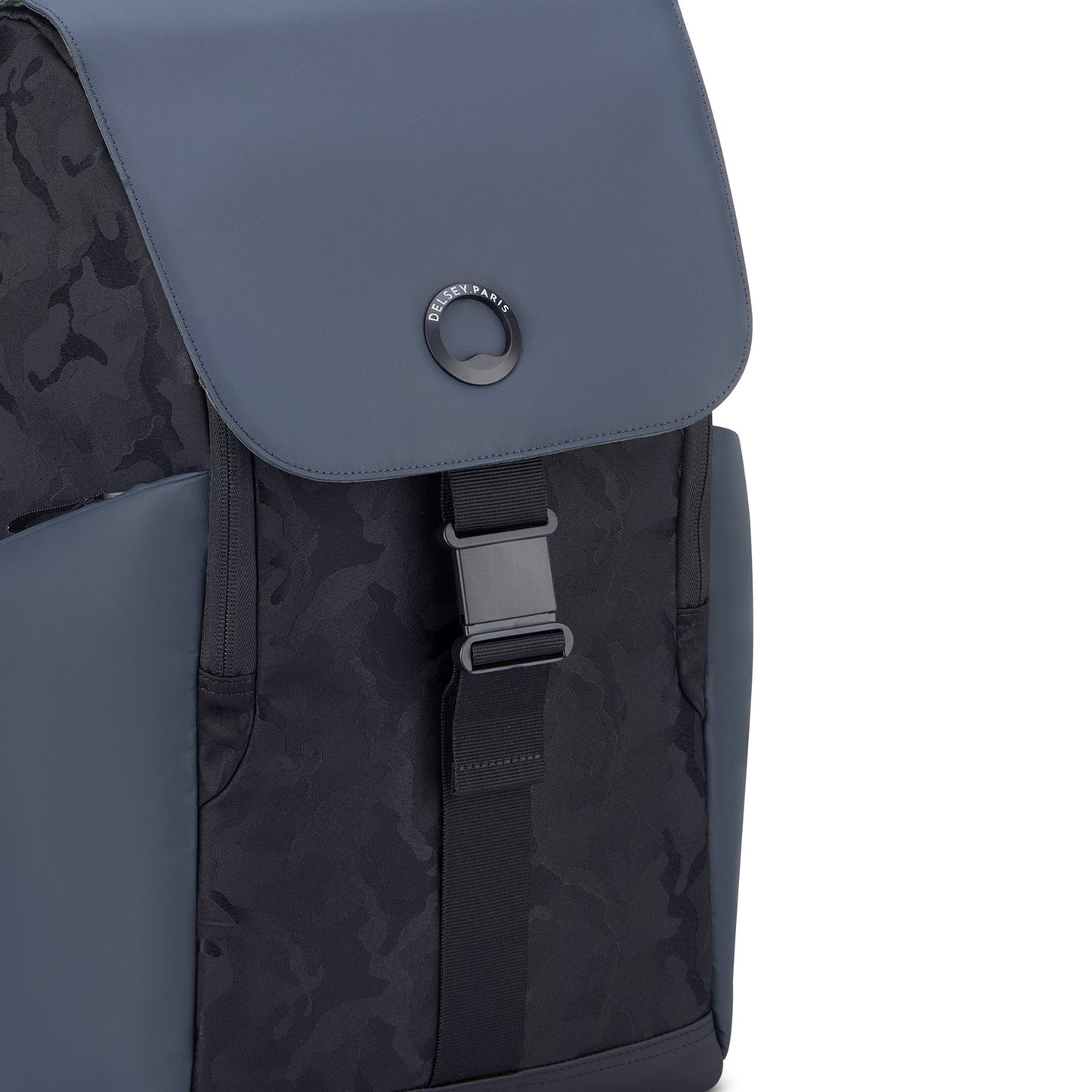 DELSEY SECURFLAP BACKPACK 15" BLACK CAMOUFLAGE -00202061010 BLACK CAMO - Jashanmal Home
