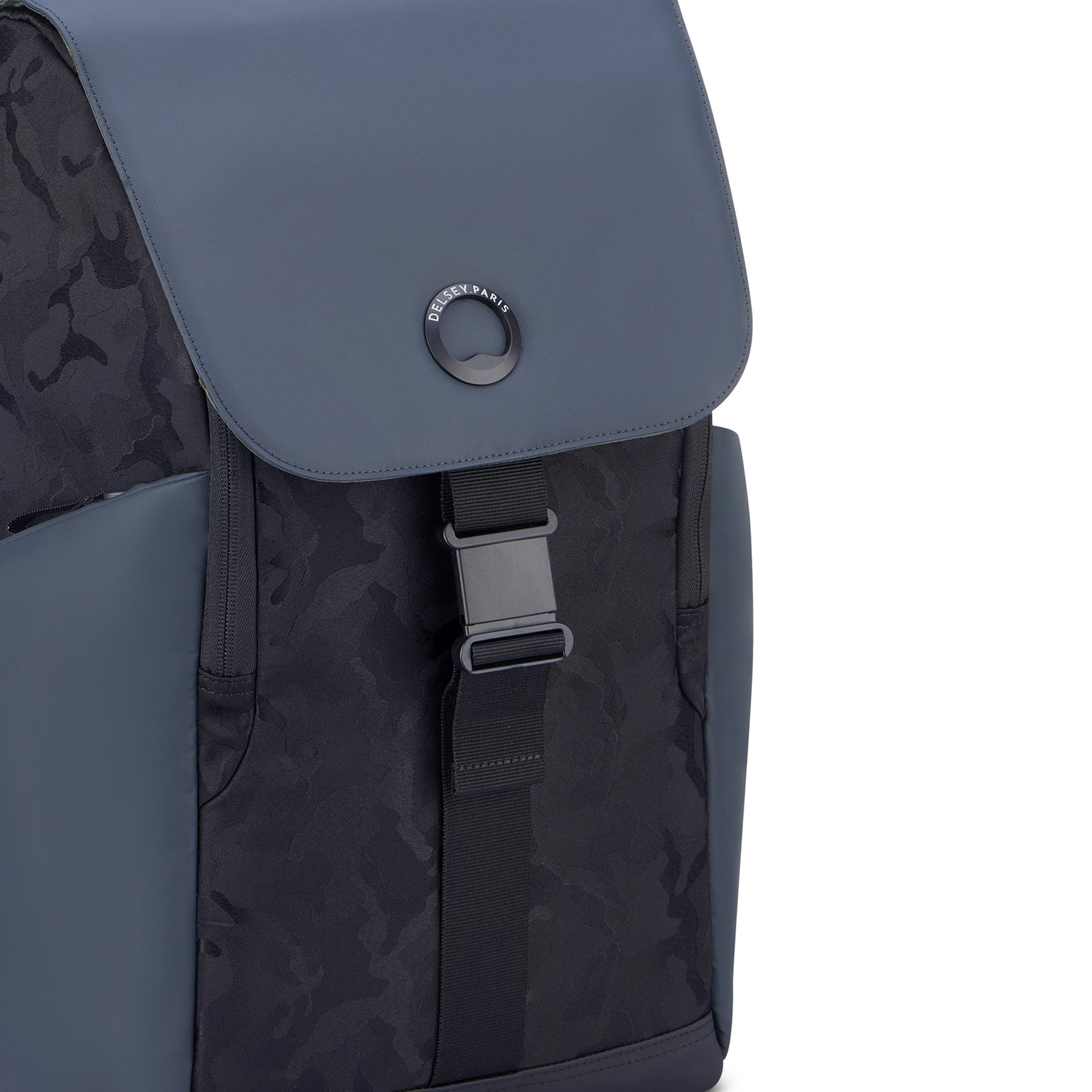 DELSEY SECURFLAP BACKPACK 15" BLACK CAMOUFLAGE -00202061010 BLACK CAMO - Jashanmal Home