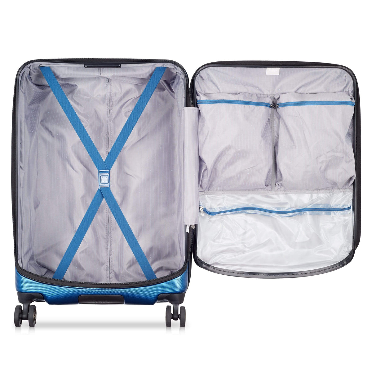 حقيبة Delsey Paris Eclipse DLX القابلة للتوسيع مقاس 70 سم، لون أزرق