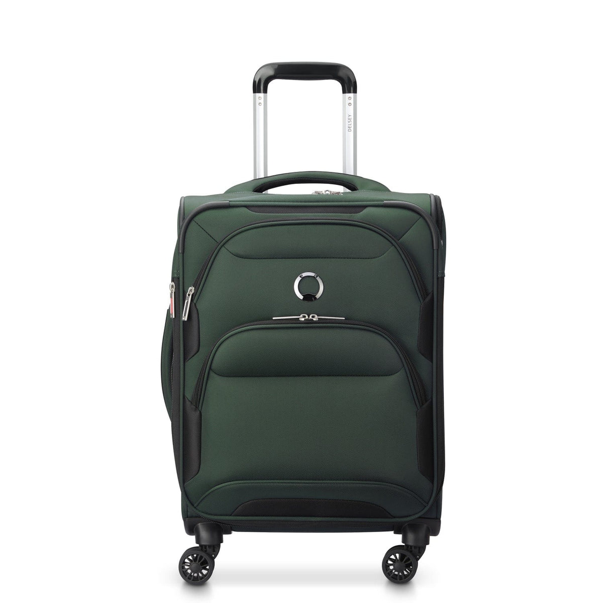Delsey Sky Max 2.0 55cm Softcase 4 Double Wheel Expandable Cabin Luggage Trolley Green - 00328480103