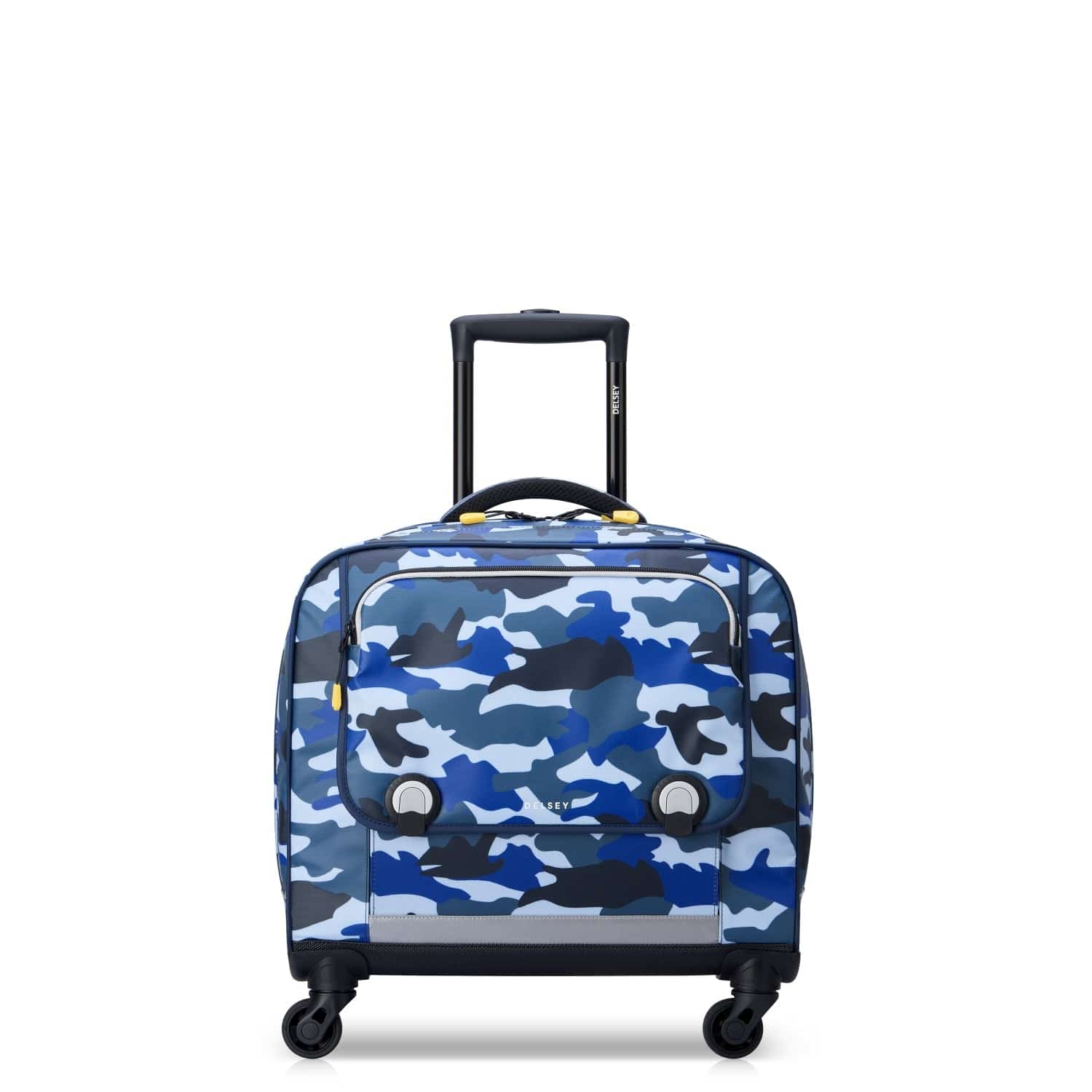 Delsey BTS 2023 4 Wheel Horizontal Schoolbag - 15.6" Camo Blue - 00338945222