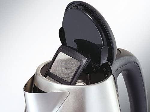 غلاية كهربائية لاسلكية من كينوود، سعة 1.7 لتر، 3000 واط، لون ستانلس ستيل - SJM280