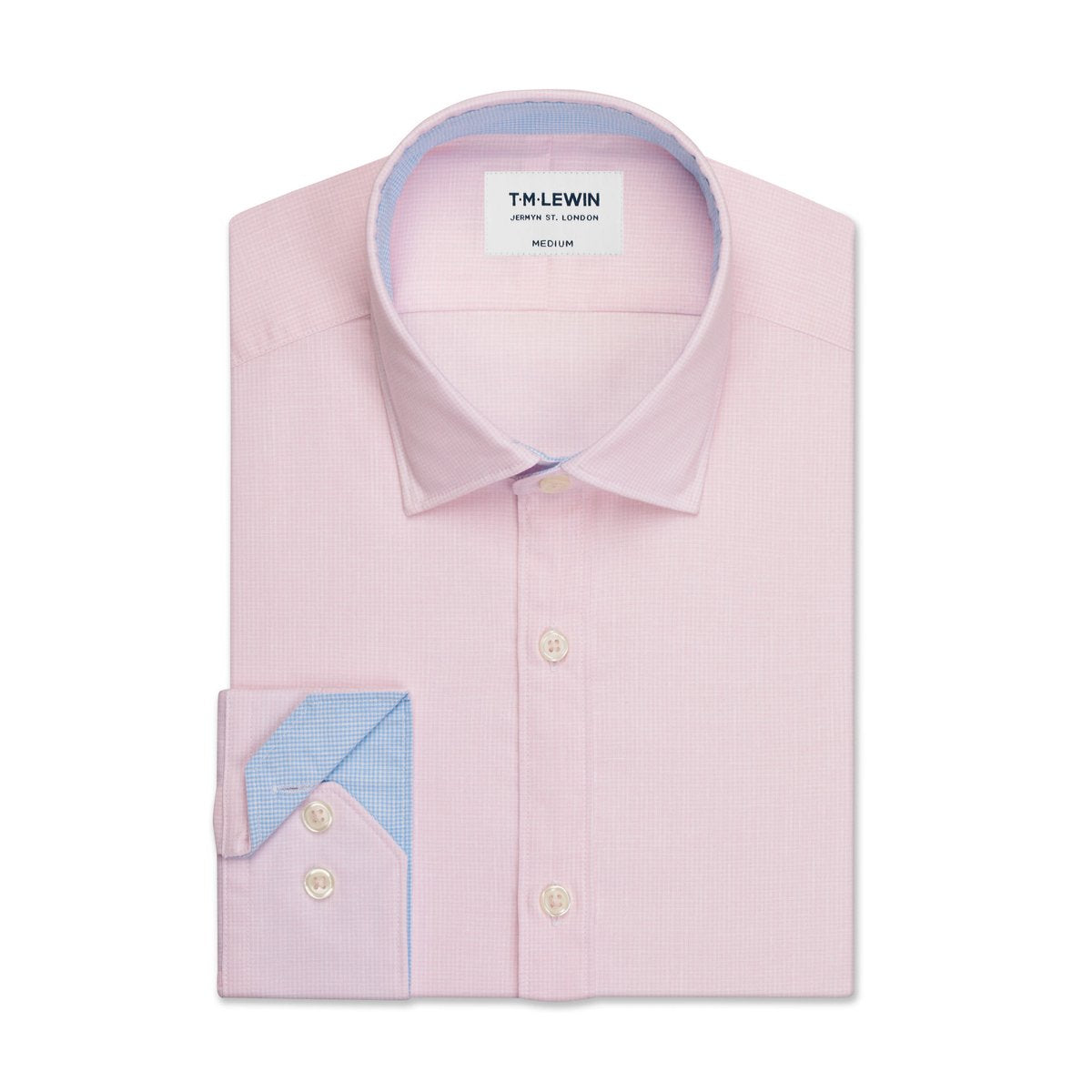 T.M.Lewin-Slim-Fit-Cotton-Linen-Dogtooth-Shirt-Pink-72835-003