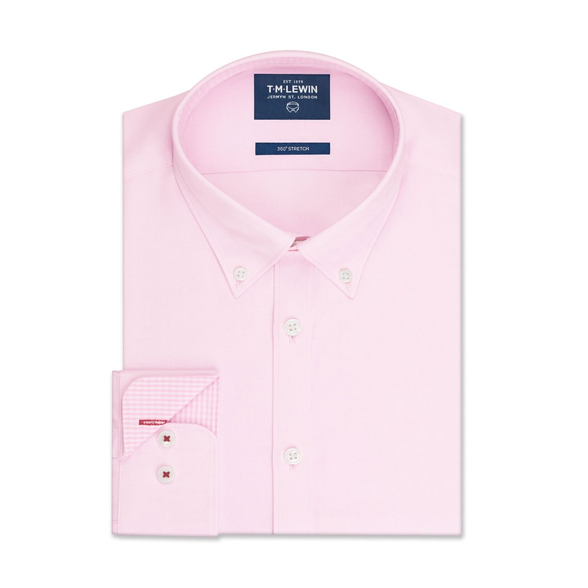 T.M.Lewin-Plain-Oxford-Stretch-Casual-Shirt-Pink-72135-009