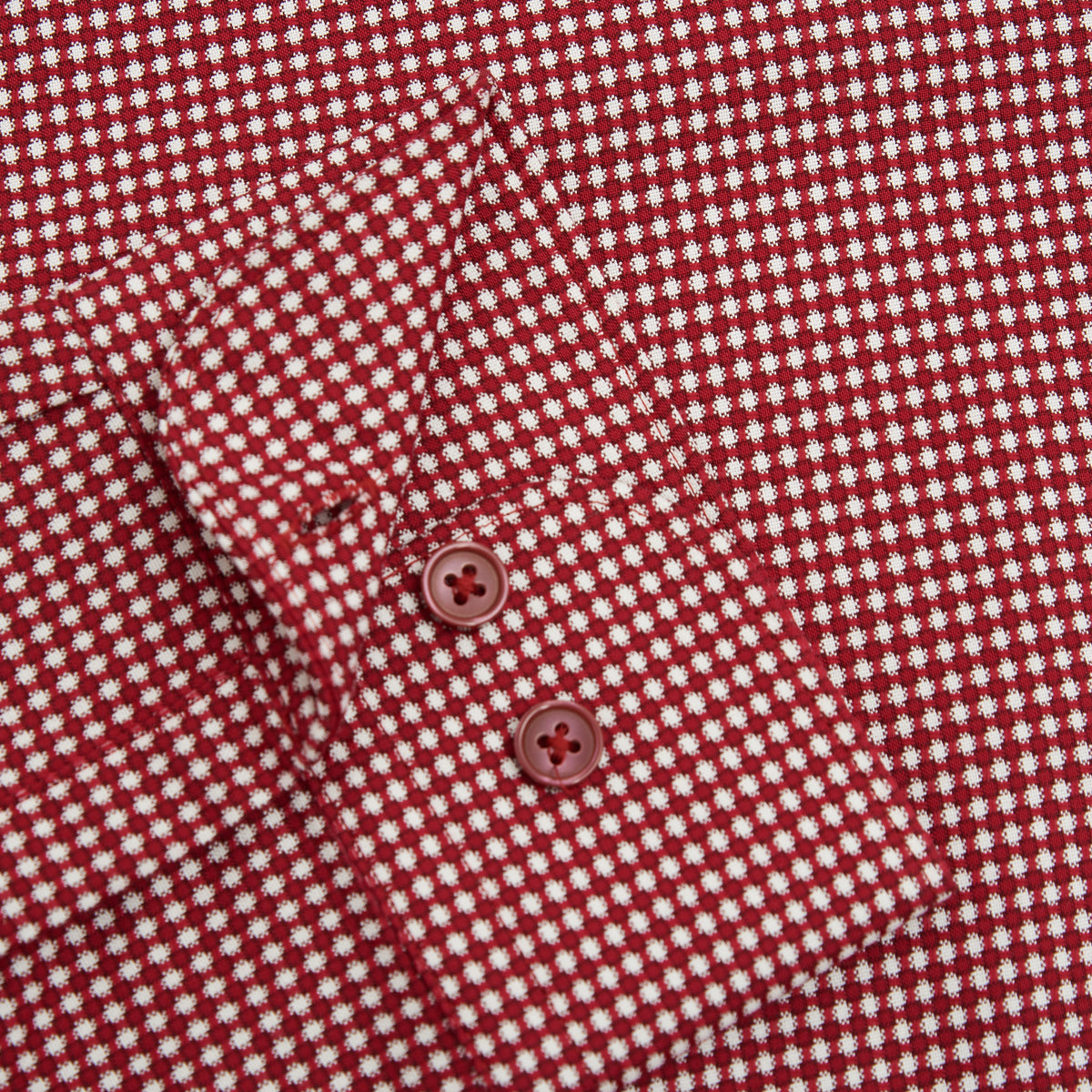 قميص 3D TEXTURE SLIM FIT RASPBERRY BUTTON CUFF BURN