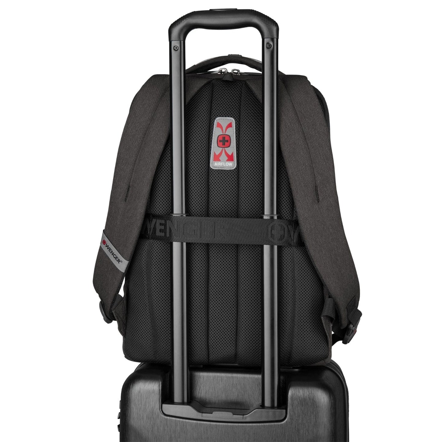 حقيبة ظهر Wenger Mx Professional للكمبيوتر المحمول مقاس 16 بوصة مع جيب للكمبيوتر اللوحي - رمادي - 611641