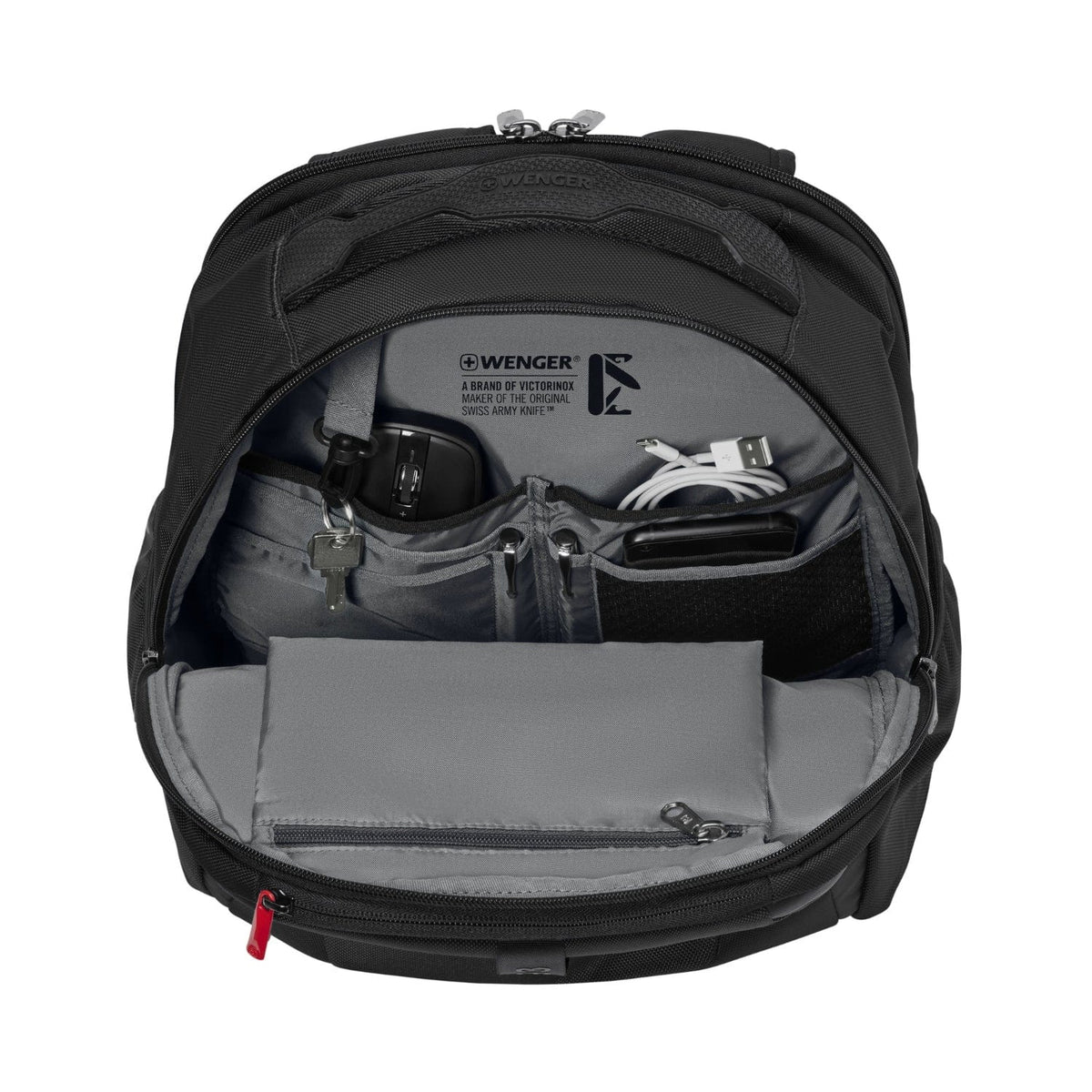 حقيبة ظهر Wenger XE Professional للكمبيوتر المحمول مقاس 15.6 بوصة مع جيب للكمبيوتر اللوحي باللون الأسود - 612739