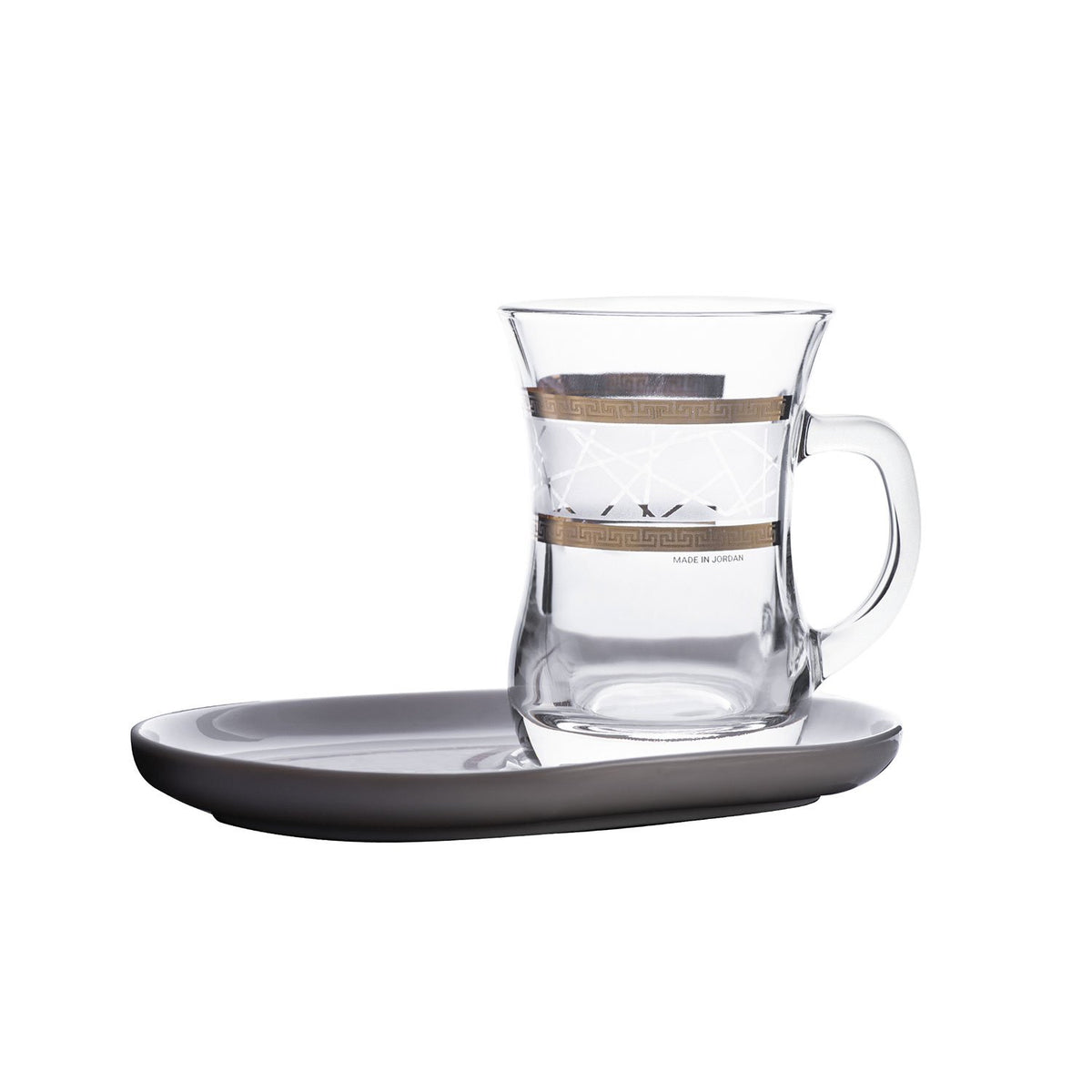 DIMLAJ ELENA GOLD 4PC MUG AND SAUCER SET - 23836