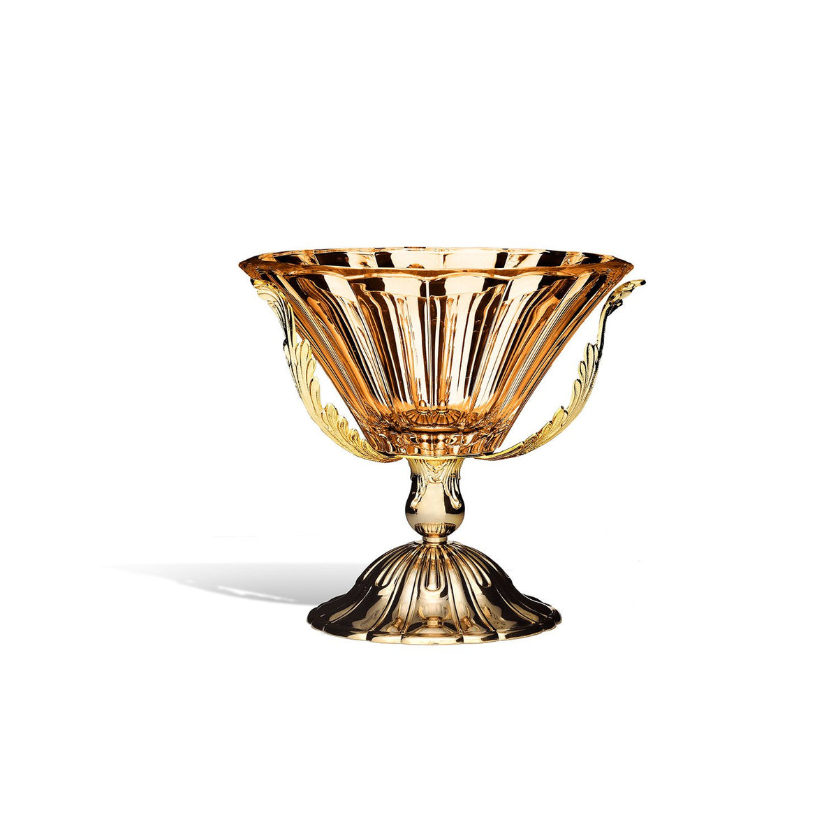 ROMA BOWL GLASS AMBER 26 X H26 CM - DC6157/OR-AM
