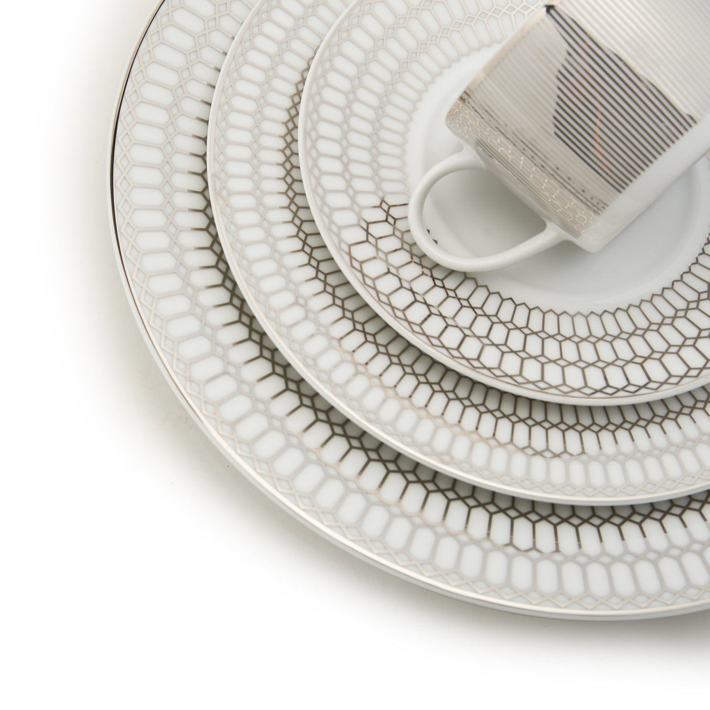 DANKOTUWA FOSTER PLATINUM 59PC DINNER SET - FOST-59DS