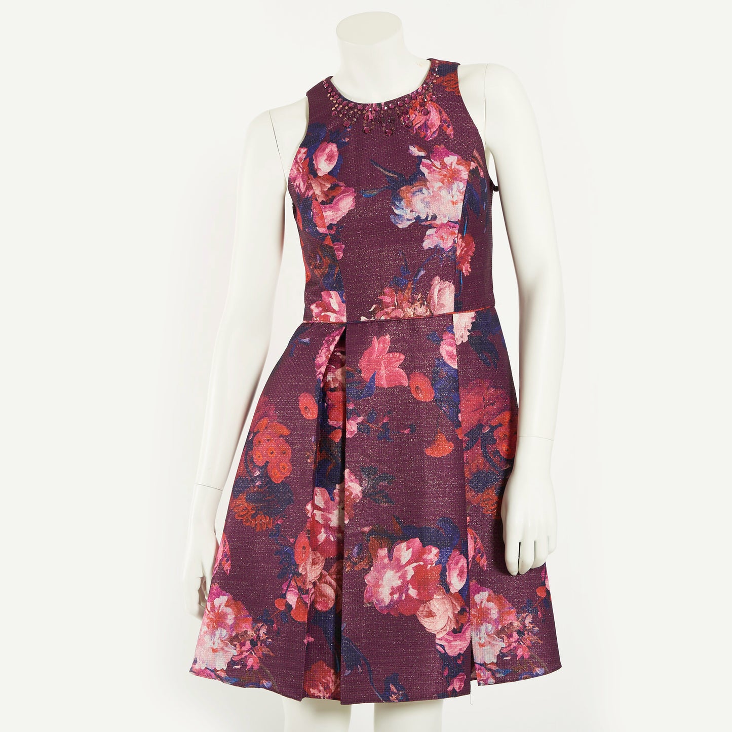 PRINTED WOVEN FIT AND FLARE
