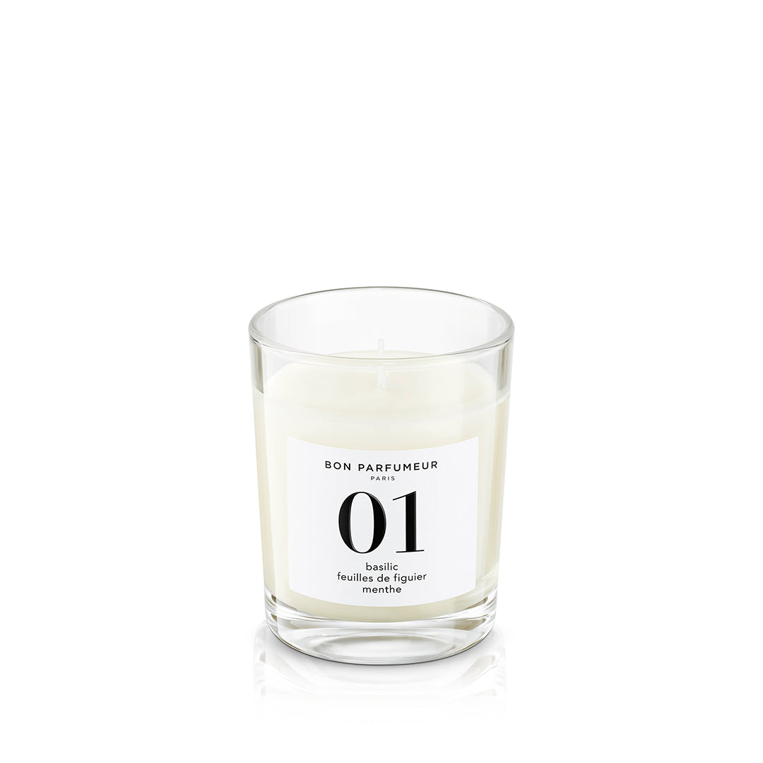 Bon Parfumeur: CANDLE - 01 BASIL FIG LEAF MINT 70g