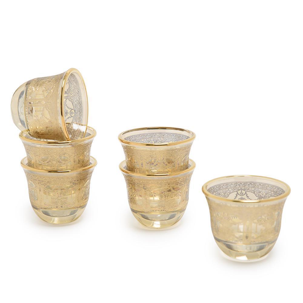 Combi Annette Mocca Cup Set - Amber, 6 Piece - G789/1Z-AM/48 - Jashanmal Home