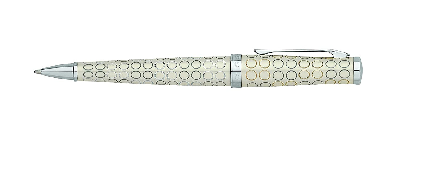 قلم حبر جاف عاجي من مجموعة CROSS SAUVAGE FOREVER PEARL AT0312-13