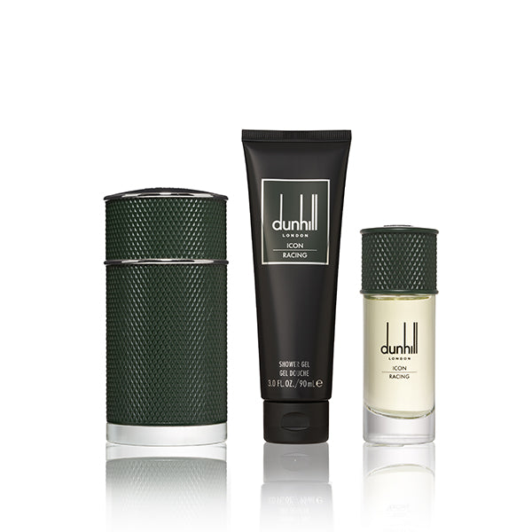DUNHILL ICON RACING GREEN-FOR MEN 2020 HOLIDAY GIFTSETS 100ml EAU DE PARFUM+90ml SHOWER GEL+30ml TRAVEL SPRAY