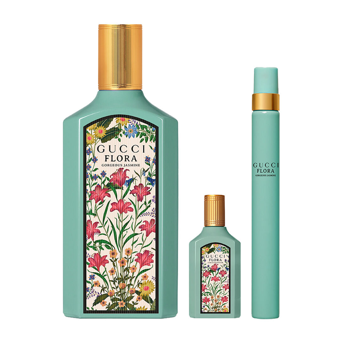 Gucci Flora Jasmine EDP Giftset  (EDP 100ml+10ml Purse Spray+5ml Miniature)