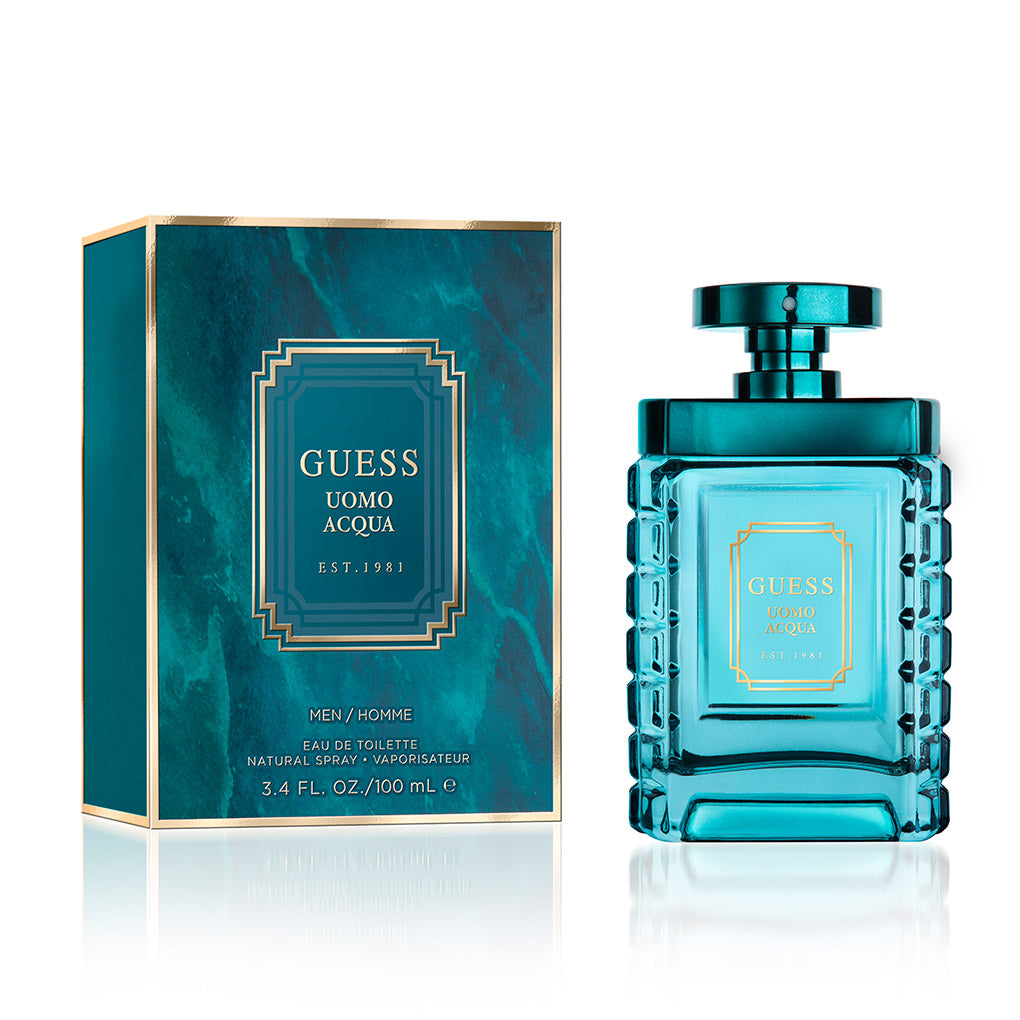 عطر GUESS OUMO AQUA EAU DE TOILETTE للرجال 100 مل بخاخ طبيعي