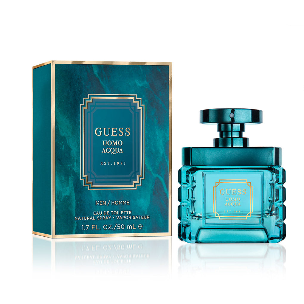 عطر GUESS OUMO AQUA EAU DE TOILETTE للرجال 50 مل بخاخ طبيعي