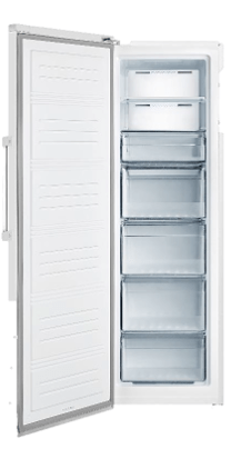 فريزر هوفر عمودي، سعة 350 لترًا، فضي، HSF-H350-S