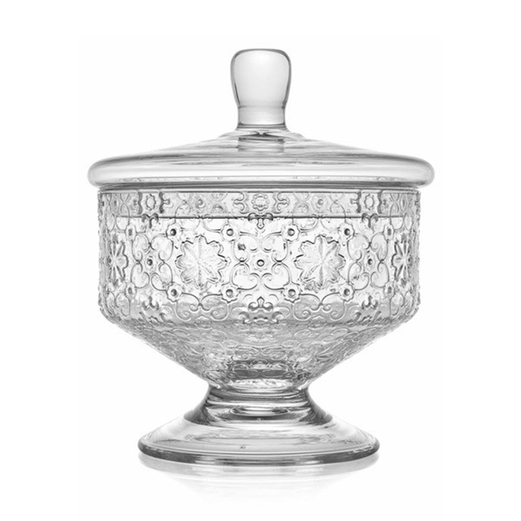 ARABESQUE CANDY DISH 23X18CM CLEAR