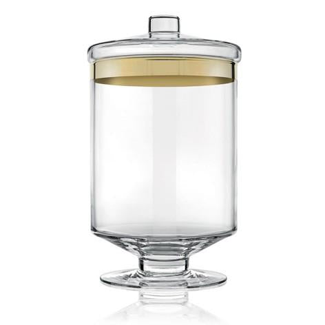 AVENUE JAR H.30.5 CLEAR GOLD DECORATION