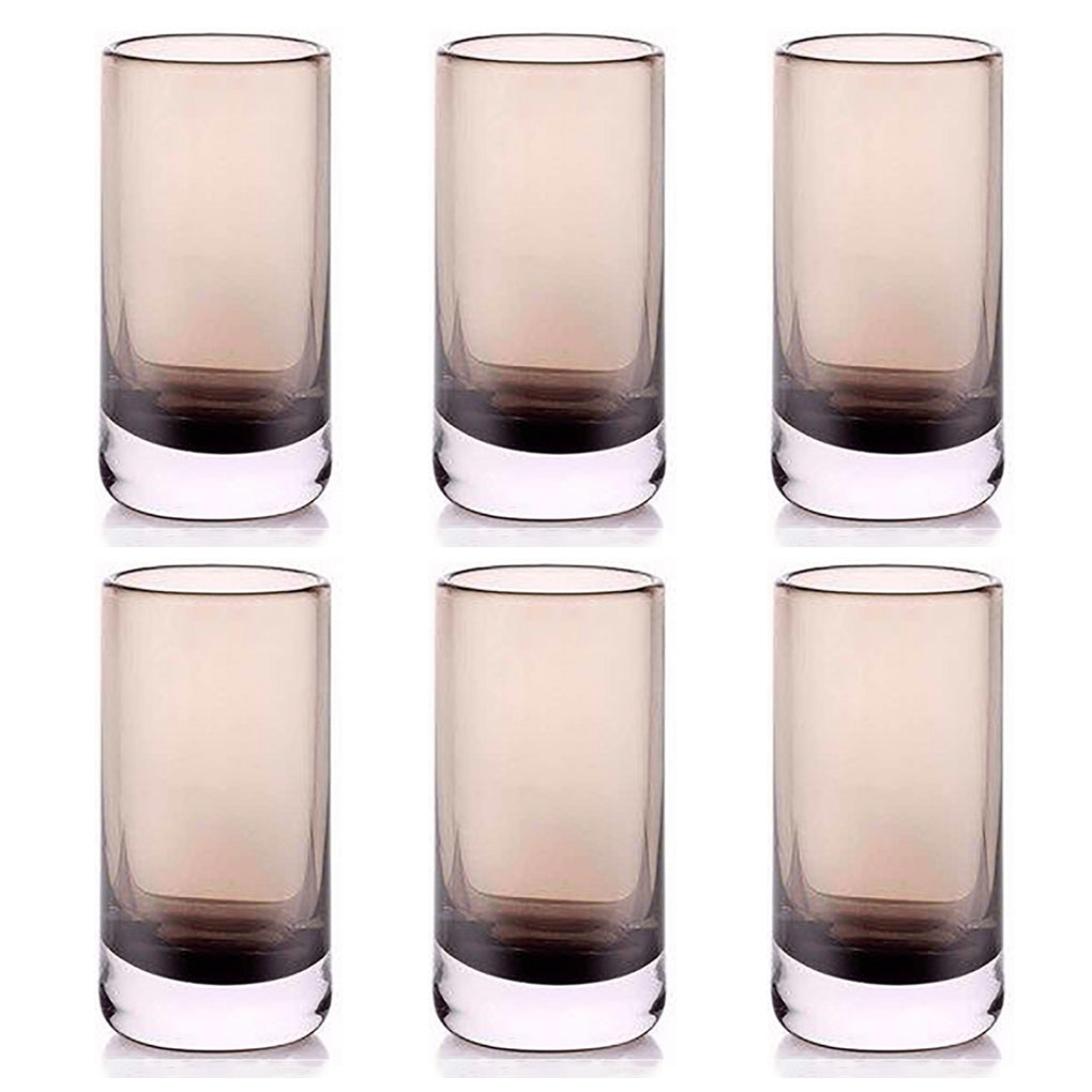 LOUNGE BAR SET 6 TALL TUMBLER CASED BROWN CL.42