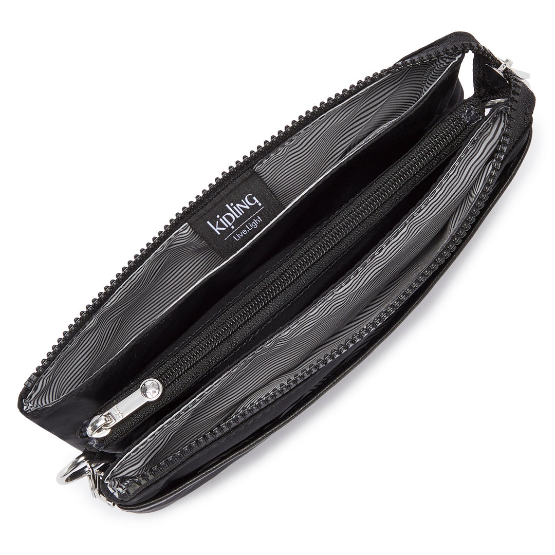 حقيبة KIPLING صغيرة (بحزام قابل للإزالة) للنساء Paka Black Riri