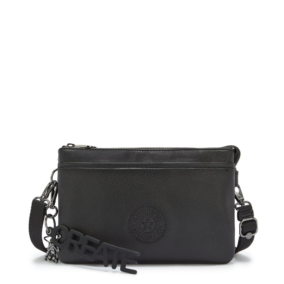KIPLING-RIRI-Large pouch with Crossbody strap-Black VL Bl-I3726-T07