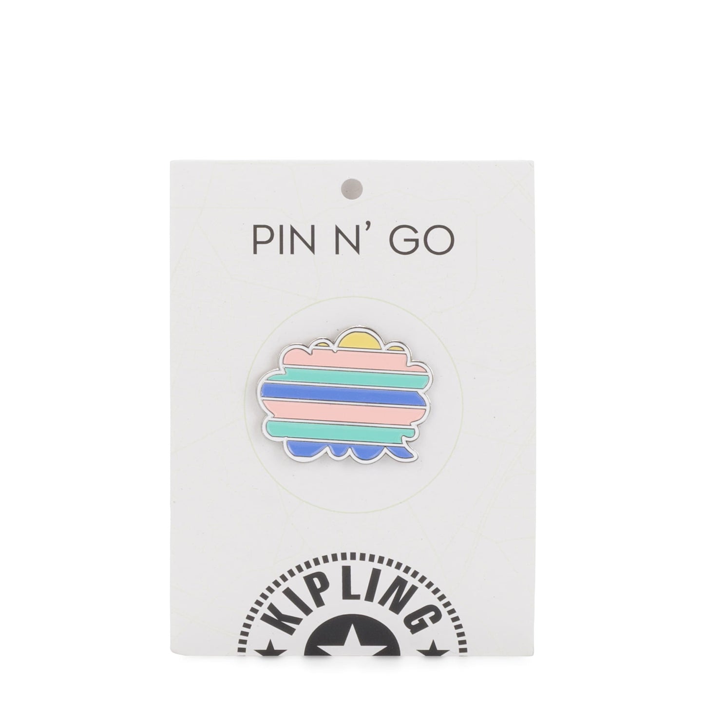 Kipling Stripy Cloud Pin Mix Col Ss20 - Small Personalisation Pin - I4135-Q54