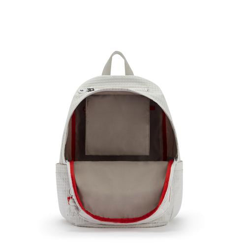 KIPLING-Delia-حقيبة ظهر متوسطة الحجم-Coca Cola White Bone-I5032-W72 - I5032-W72